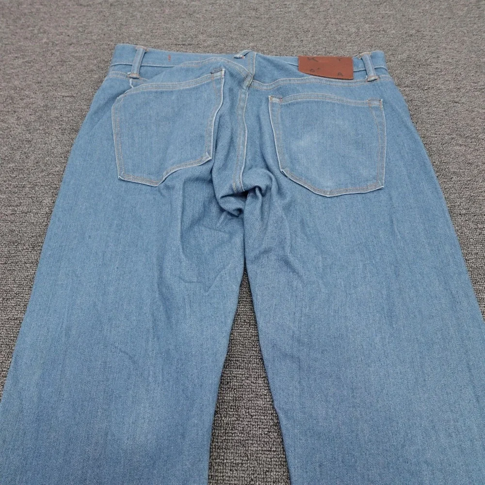 KATO' By Hiroshi Kato The Pen Slim Jeans Mens 31x32 Blue Raw Stretch Denim Pants